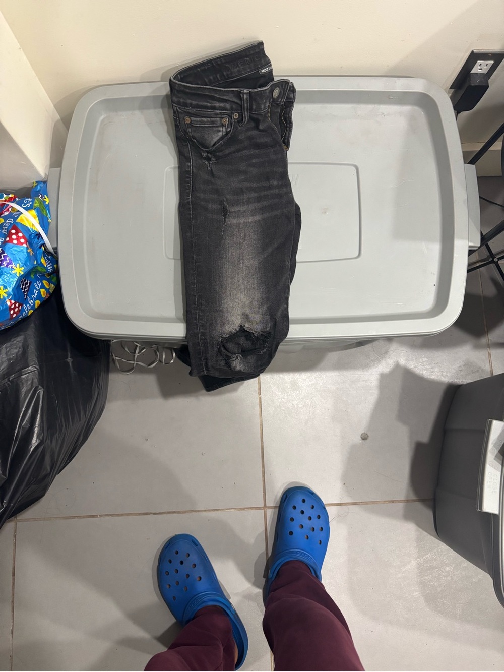 American Eagle Outfitters Skinny Jeans in Black Wash